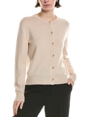 Vince Beige Cashmere Wool Cardigan Sweater size S